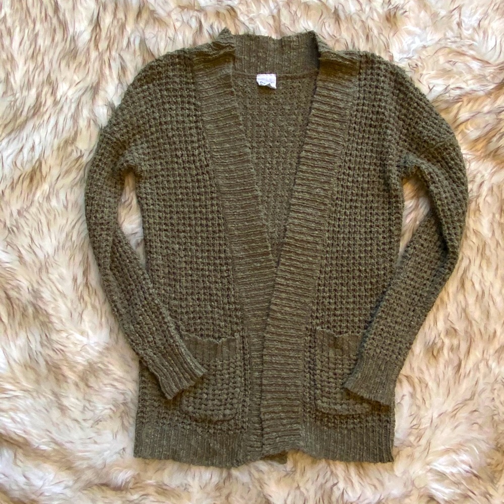2 for $25/ Women’s Olive Green Knit Cardigan Size XS